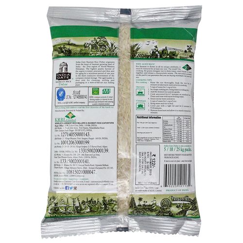 India Gate Basmati Rice - Dubar, 1 kg Pouch